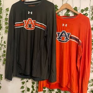 2 Auburn University Under Armour Longsleeve Heat Gear shirts